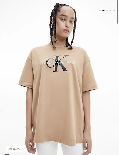 Camiseta beige Calvin Klein Jeans